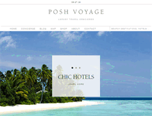 Tablet Screenshot of poshvoyage.com